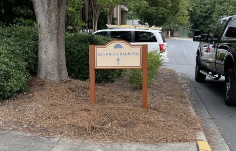 resident parking sign
