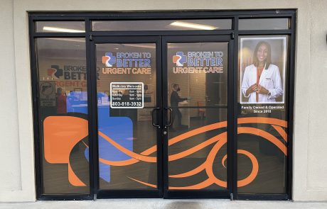 broken to better urgent care sign