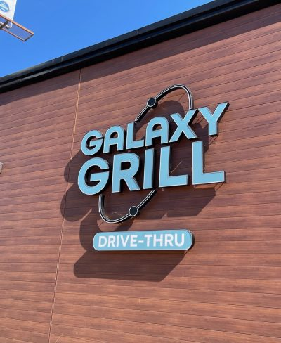 Channel letter sign for convenience store business